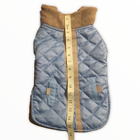 Grreat Choice Blue quilted coat with reflective stripe - Picture 4 of 9